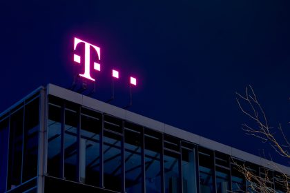 lighted signage of T-mobile