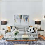 white and brown sofa set