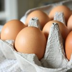 brown egg on white paper towel